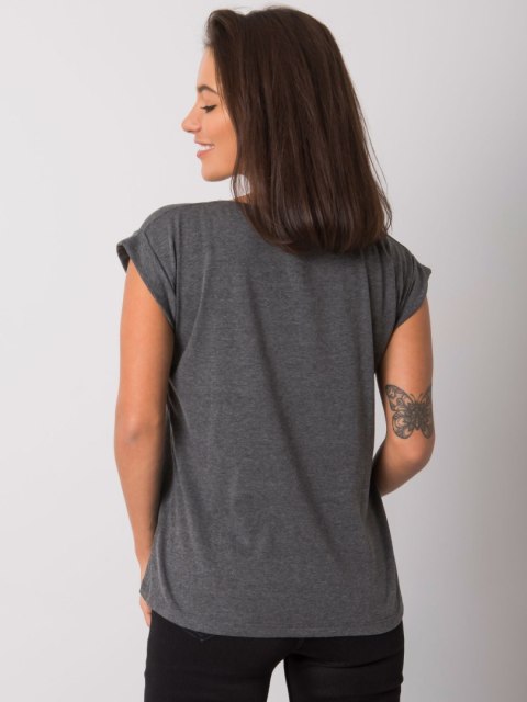T-shirt RV-TS-4833.43P ciemny szary L