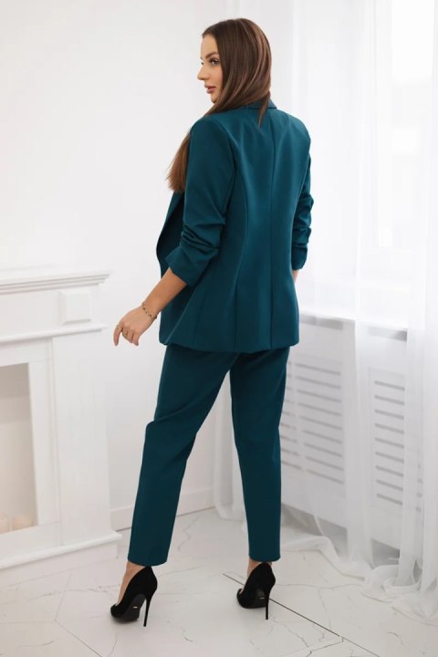 Komplet elegancki marynarki ze spodniami morski Komplet elegancki marynarki ze spodniami morski
