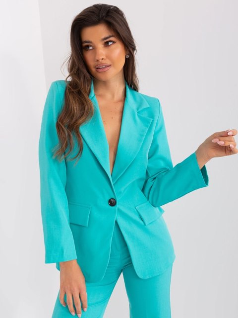 Marynarka DHJ-MA-18736.07 turkusowy 2XL Marynarka DHJ-MA-18736.07 turkusowy 2XL