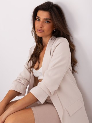 Marynarka DHJ-MA-7684.15P jasny beżowy 2XL