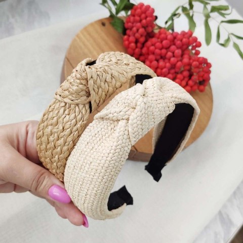 Opaska turban wiklinowa pleciona O286K Opaska turban wiklinowa pleciona O286K