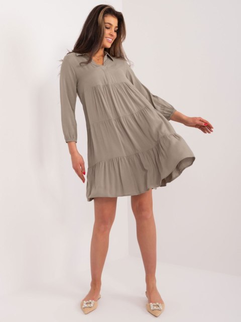 Sukienka D73761Z30425A khaki L Sukienka D73761Z30425A khaki L