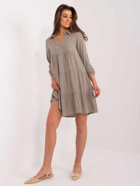 Sukienka D73761Z30425A khaki L Sukienka D73761Z30425A khaki L