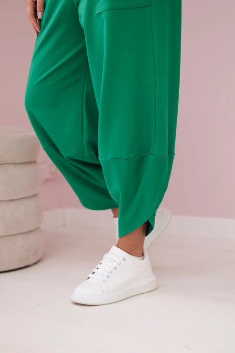 Komplet bawełniany bluza i spodnie zielony włoski, oversize Komplet bawełniany bluza i spodnie zielony włoski, oversize
