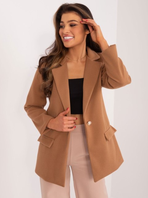Marynarka DHJ-MA-18598.20X camelowy Marynarka DHJ-MA-18598.20X camelowy