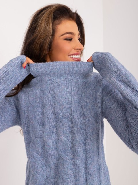 Sweter TW-SW-3002.03 ciemny niebieski L Sweter TW-SW-3002.03 ciemny niebieski L