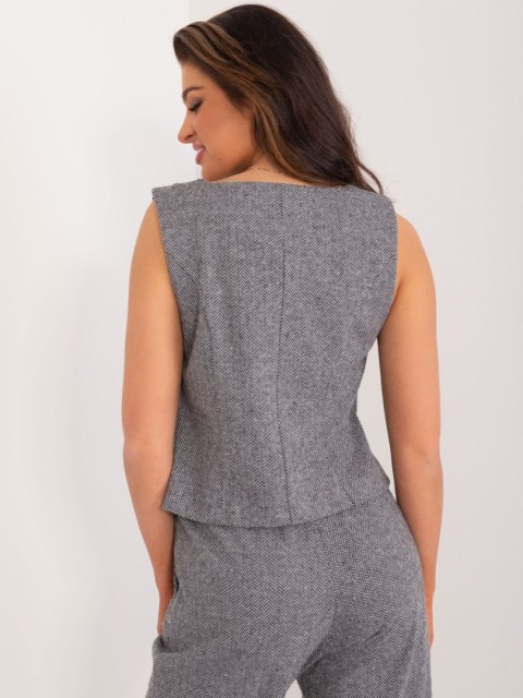 Kamizelka LK-KZ-509564-1.01X szaro-czarny S/M Kamizelka LK-KZ-509564-1.01X szaro-czarny S/M