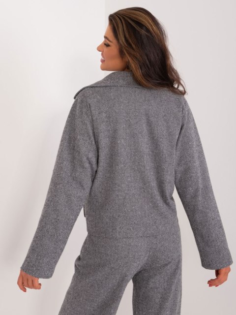 Marynarka LK-MA-509562-1.03 szaro-czarny S/M Marynarka LK-MA-509562-1.03 szaro-czarny S/M