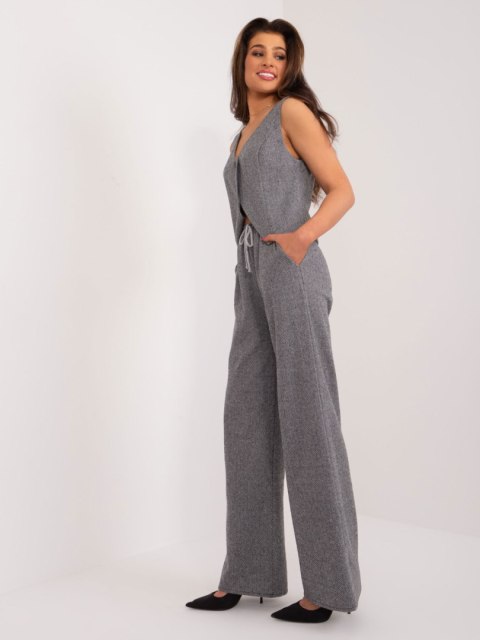 Spodnie LK-SP-509563-1.19X szaro-czarny S/M Spodnie LK-SP-509563-1.19X szaro-czarny S/M
