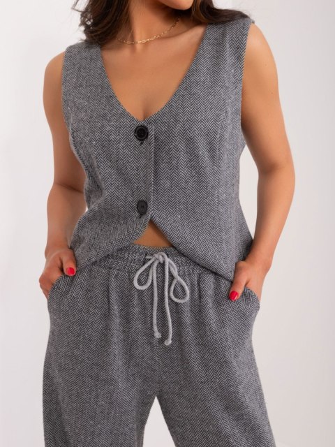 Spodnie LK-SP-509563-1.19X szaro-czarny S/M Spodnie LK-SP-509563-1.19X szaro-czarny S/M