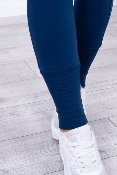 Komplet z szerokimi ściągaczami jeans Komplet z szerokimi ściągaczami jeans
