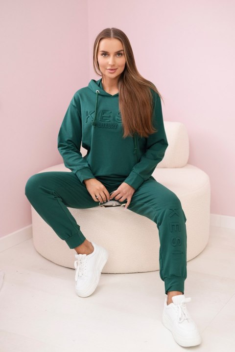 Komplet bawełniany Kesi Luxury ciemny zielony Komplet bawełniany Kesi Luxury ciemny zielony