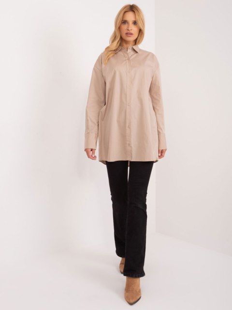 Koszula BA-KS-0378.60 ciemny bezowy M Koszula BA-KS-0378.60 ciemny bezowy M