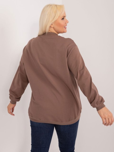 Bluza RV-BL-6299.11 brązowy 3XL