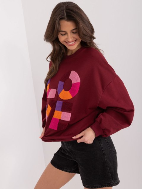 Bluza FA-BL-8881.27 bordowy Bluza FA-BL-8881.27 bordowy
