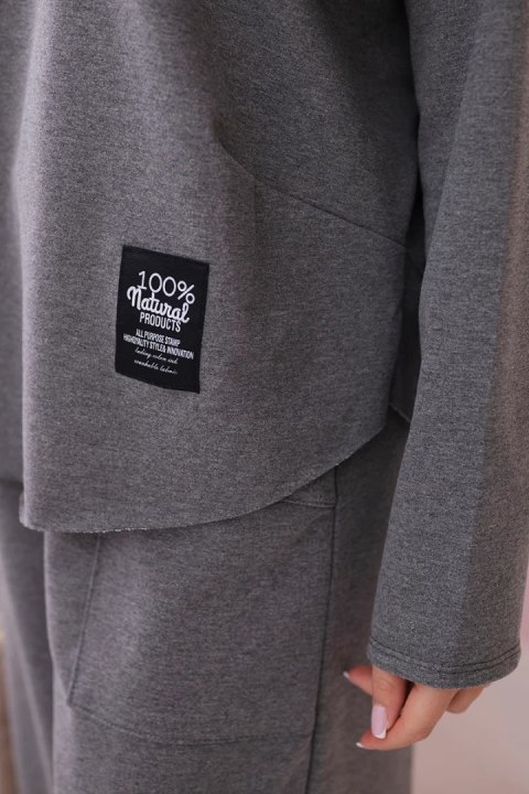 Komplet bawełniany bluza + spodnie grafitowy Komplet bawełniany bluza + spodnie grafitowy