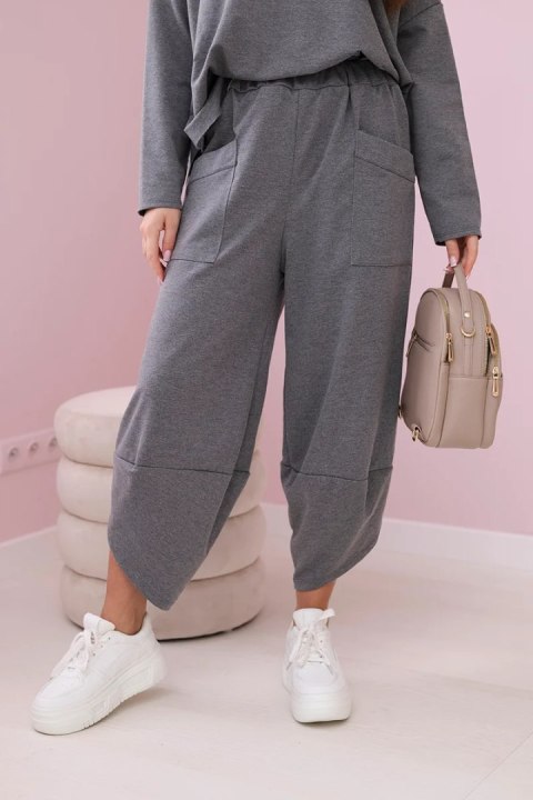 Komplet bawełniany bluza + spodnie grafitowy Komplet bawełniany bluza + spodnie grafitowy