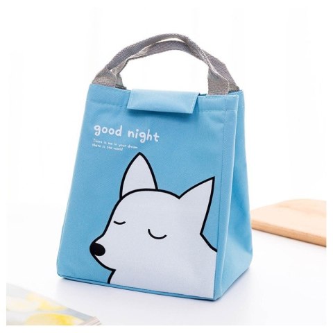 Torba termiczna do przenoszenia żywności LUNCH BOX słoń PJM17WZ3 błękit Torba termiczna do przenoszenia żywności LUNCH BOX słoń PJM17WZ3 błękit