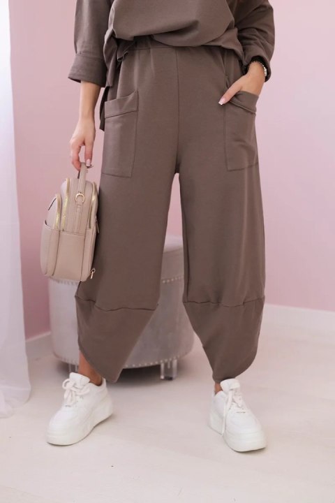 Komplet bawełniany bluza + spodnie khaki Komplet bawełniany bluza + spodnie khaki