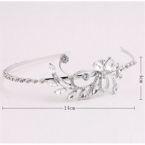 Ślubna opaska do włosów FLORAL CRYSTAL O11 Ślubna opaska do włosów FLORAL CRYSTAL O11