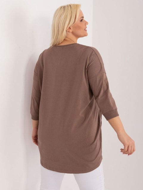 Bluzka RV-BZ-9359.25 brązowy Bluzka RV-BZ-9359.25 brązowy