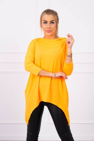 Bluza damska z nadrukiem skrzydeł pomarańczowy neon z kapturem UNI