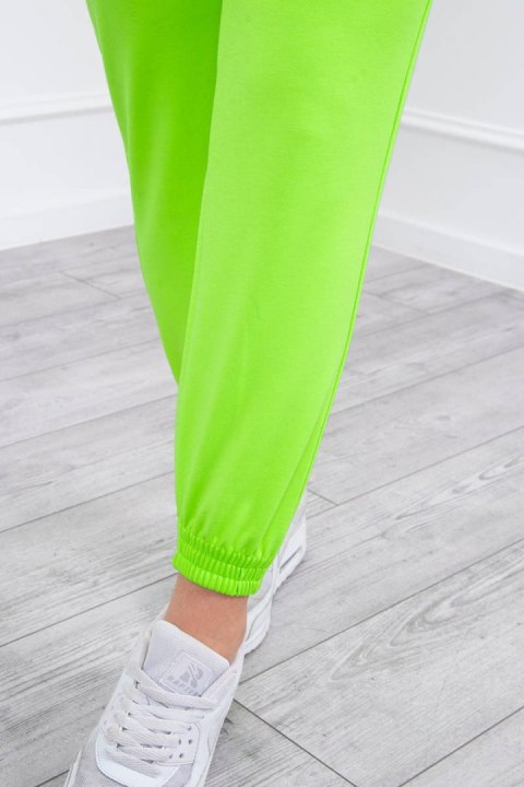 Komplet dresowy z kapturem zielony neon Komplet dresowy z kapturem zielony neon