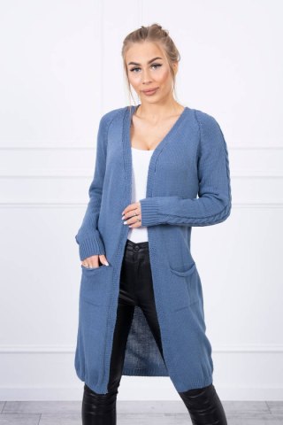 Sweter z kieszeniami jeansowy