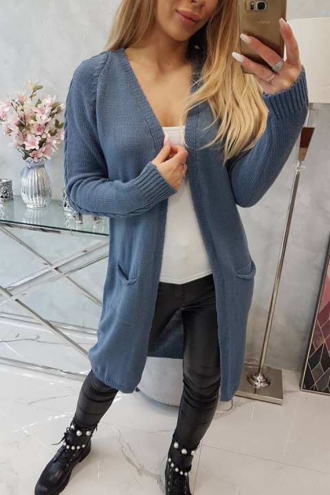 Sweter z kieszeniami jeansowy Sweter z kieszeniami jeansowy