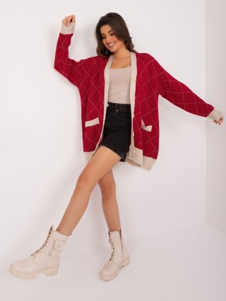 Sweter BA-SW-0258.19 bordowy