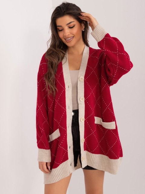 Sweter BA-SW-0258.19 bordowy