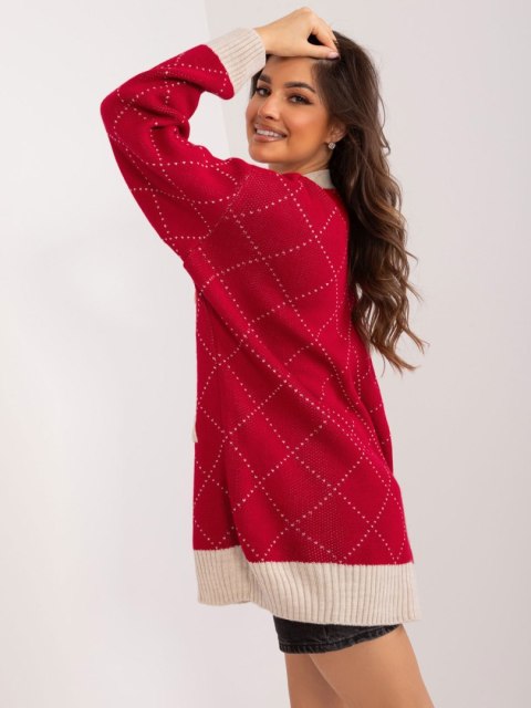 Sweter BA-SW-0258.19 bordowy