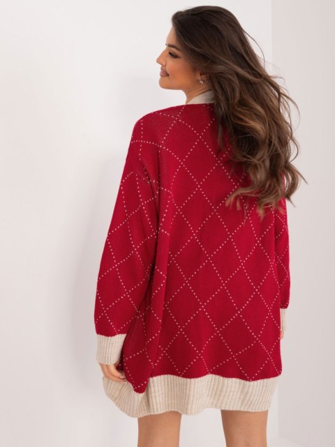 Sweter BA-SW-0258.19 bordowy