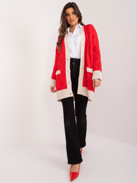 Sweter BA-SW-0258.19 czerwony