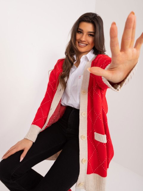 Sweter BA-SW-0258.19 czerwony