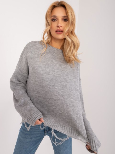 Sweter BA-SW-0559.26 szary Sweter BA-SW-0559.26 szary
