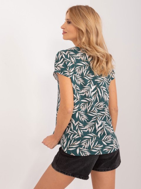 Bluzka D73771Z10978S ciemny zielony S Bluzka D73771Z10978S ciemny zielony S