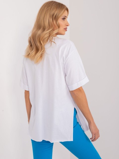T-shirt bluzka biała z aplikacją Misia i dżetami M T-shirt bluzka biała z aplikacją Misia i dżetami M
