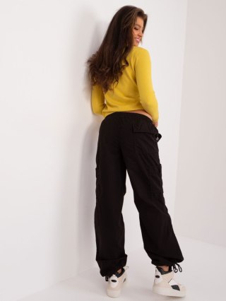 Spodnie D77021BB62410B4 czarny S