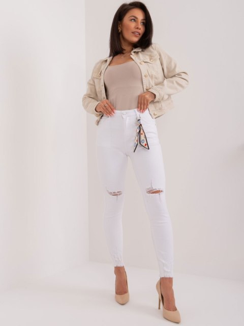 Spodnie jeans PM-SP-J1273-1.68 biały XL Spodnie jeans PM-SP-J1273-1.68 biały XL