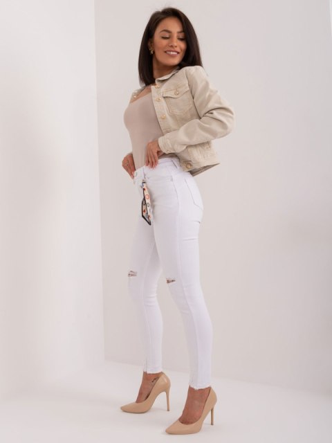 Spodnie jeans PM-SP-J1273-1.68 biały XL Spodnie jeans PM-SP-J1273-1.68 biały XL