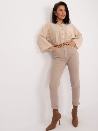 Spodnie jeans PM-SP-J1285-5.32X ciemny bezowy XS