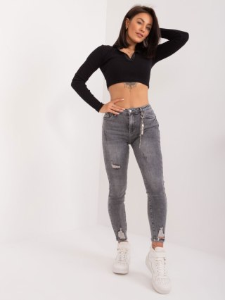 Spodnie jeans PM-SP-J1323-11.28X ciemny szary XL