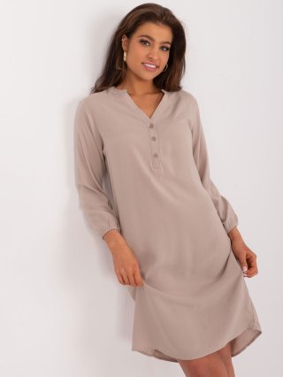 Sukienka D73761M30427A ciemny bezowy XL