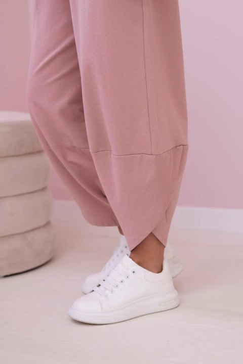 Komplet bawełniany bluza i spodnie ciemny różowy, oversize Komplet bawełniany bluza i spodnie ciemny różowy, oversize