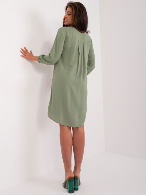 Sukienka D73761M30427A khaki M Sukienka D73761M30427A khaki M