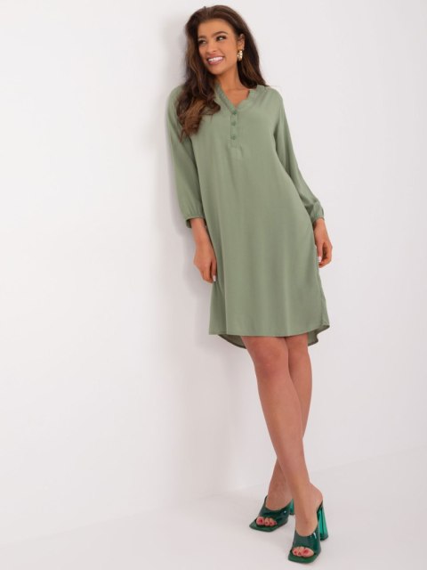 Sukienka D73761M30427A khaki M Sukienka D73761M30427A khaki M