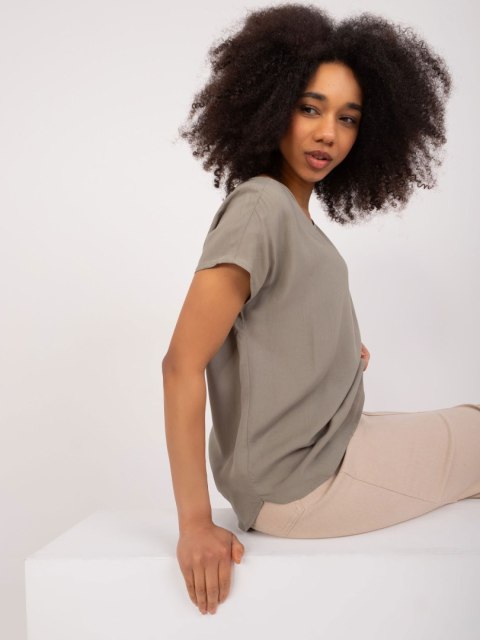 Bluzka D73761Z10978Q khaki M Bluzka D73761Z10978Q khaki M