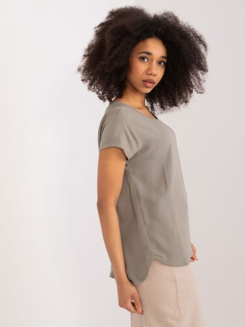 Bluzka D73761Z10978Q khaki M Bluzka D73761Z10978Q khaki M