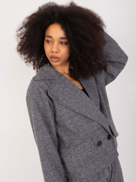 Marynarka LK-MA-509562-2.14X szaro-czarny S/M Marynarka LK-MA-509562-2.14X szaro-czarny S/M